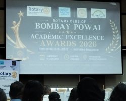 Academic Excellence Award of the Year by the Rotary Club (Mr Santosh Sir)