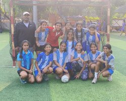 U 14 Girls won Bronze medal in DSO Inter School Handball Competition