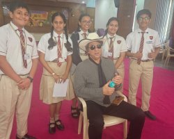 Renowned actor and television star Mr.Mukesh Khanna Visit to GSIS